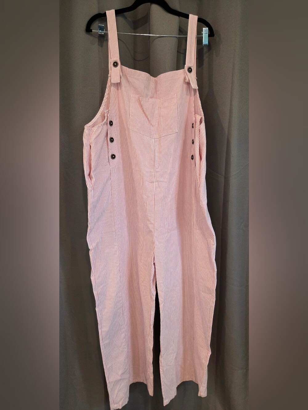 Pink Striped Women's Jumpsuit